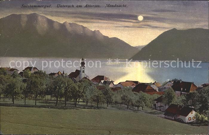 Unterach Attersee Mondnacht