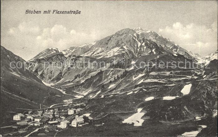 Stuben Vorarlberg mit Flexenstrasse
