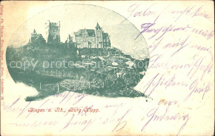 Bingen Rhein Burg Klopp