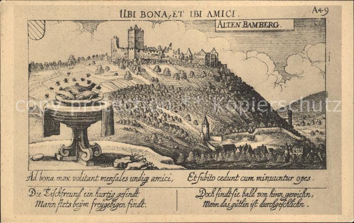 Bamberg Mittelalterliches Staedtebild mit Burg