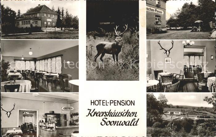 Winterbach Bad Kreuznach Hotel Pension Kreershaeuschen Soonwald Gastraeume Jaege