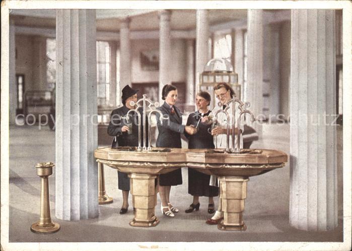 Franzensbad Boehmen Innenaufnahme der Glauberquellenhalle