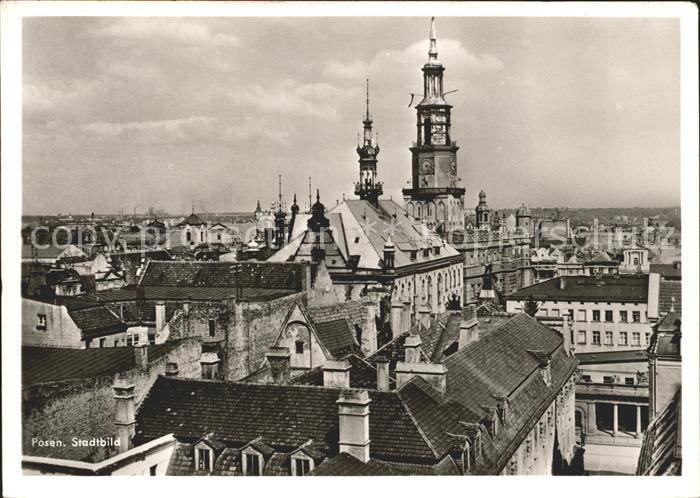 Posen Poznan Stadtbild mit Kirche