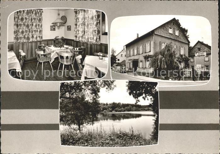 Rheinboellen Gasthaus Gute Quelle Gaststube Teich