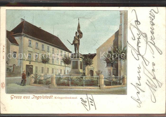 INGOLSTADT CITY Kriegerdenkmal Statue