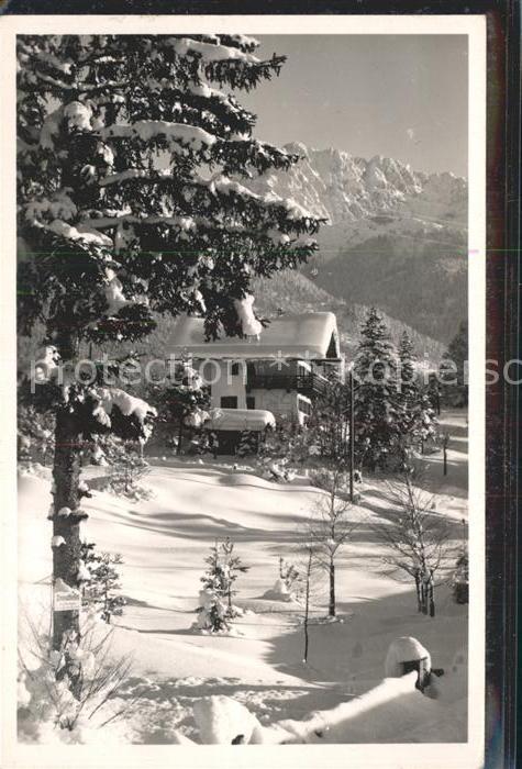 Kruen Winterpanorama mit Karwendelgebirge