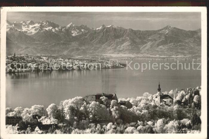 Starnberg Starnbergersee Bayern Panorama Starnberger See Alpen