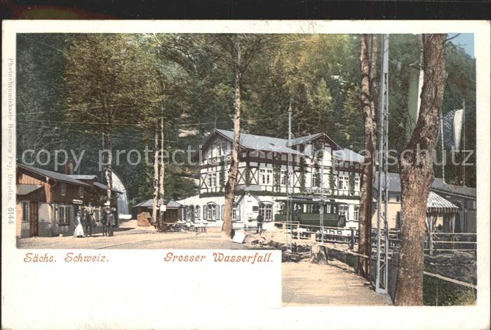 Schandau Bad Grosser Wasserfall Gasthaus
