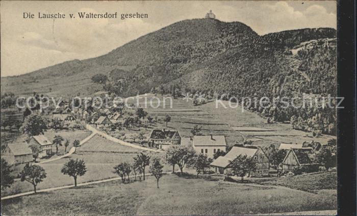 Waltersdorf Zittau Teilansicht mit der Lausche