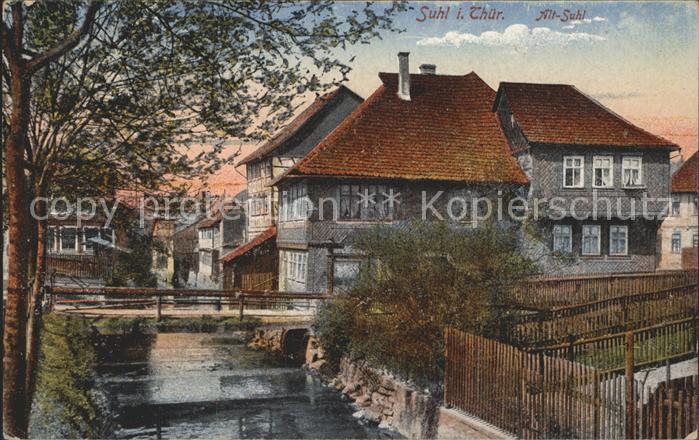 Suhl Thueringer Wald Alt Suhl Bruecke