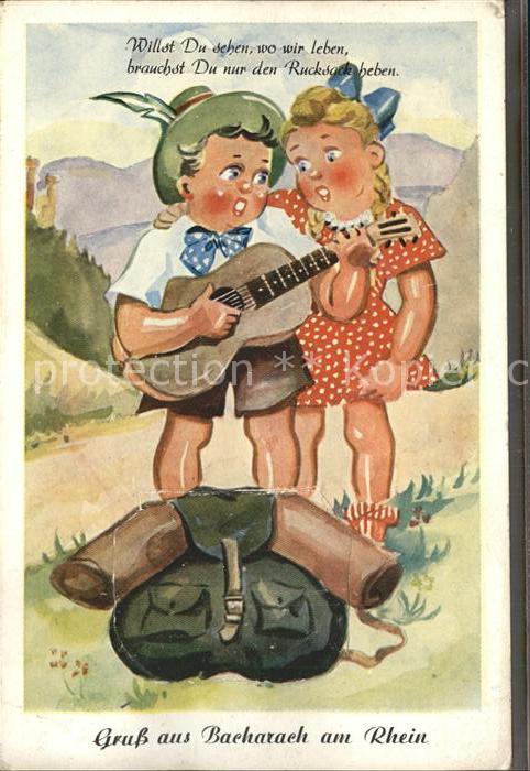 Bacharach Rhein Gitarre Rucksack