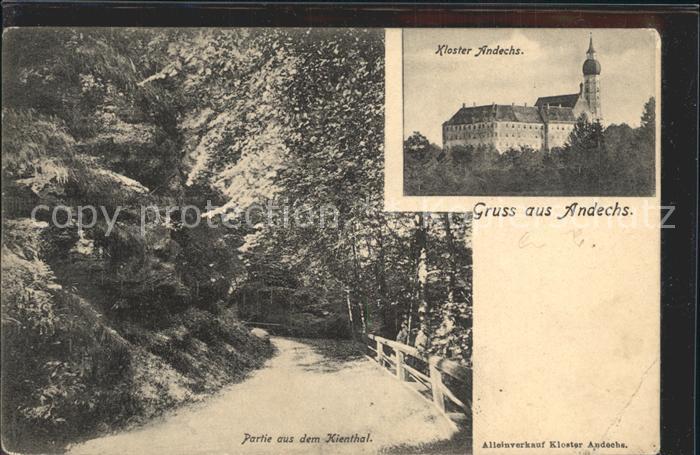 Andechs Kloster Waldpartie im Kiental