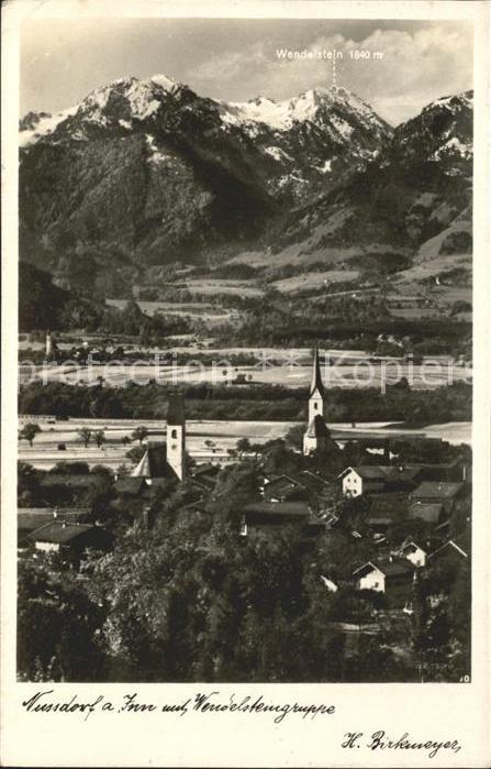 Nussdorf Inn mit Wendelsteingruppe