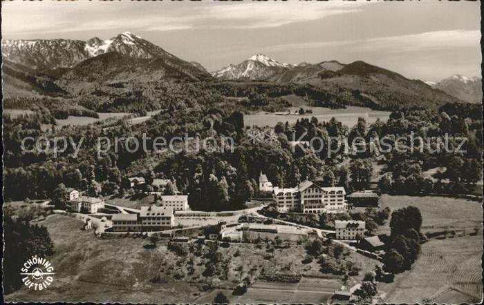 Bad Adelholzen Oberbayern Fliegeraufnahme