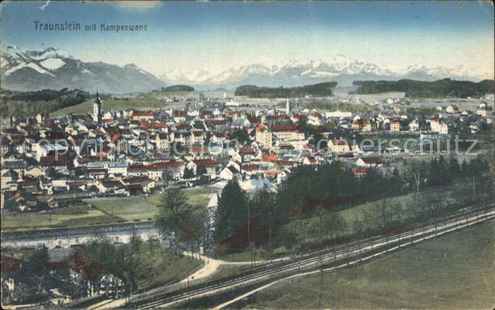Traunstein Oberbayern mit Kampenwand