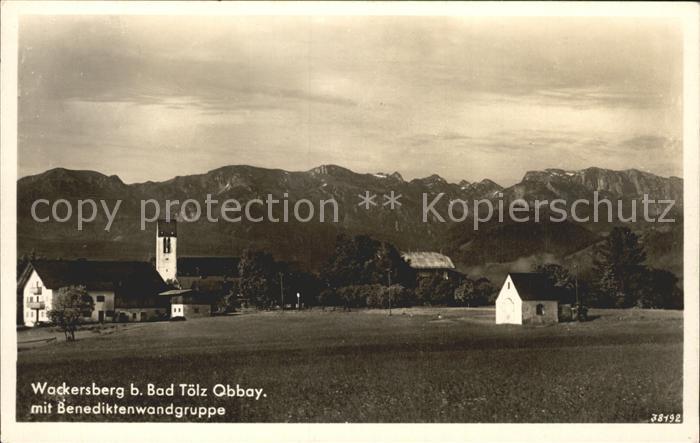 Wackersberg Bad Toelz mit Benediktenwandgruppe