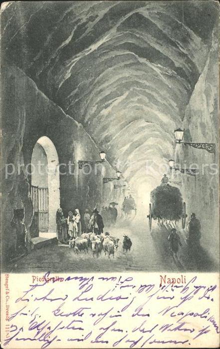 Napoli Neapel Kuenstlerkarte