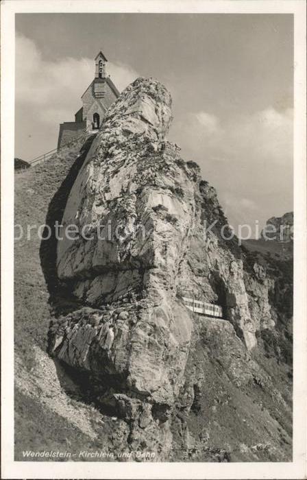 Wendelstein Berg Kirchber und Bahn