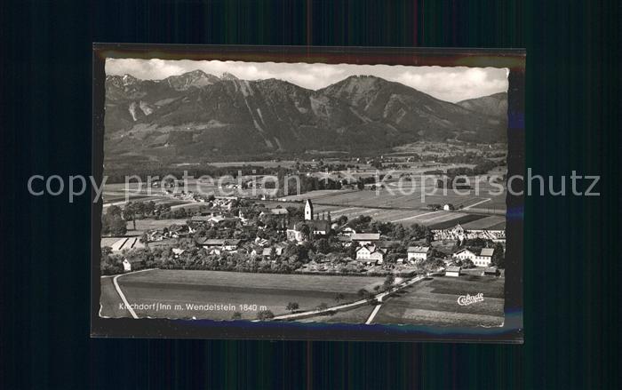 Kirchdorf Inn Bayern Fliegeraufnahme mit Wendelstein