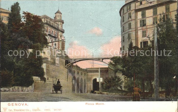 Genova Genua Liguria Piazza Manin
