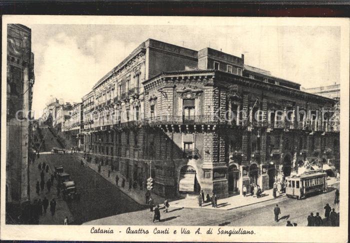 Catania Quattro Canti e Via S. di Sangiuliano