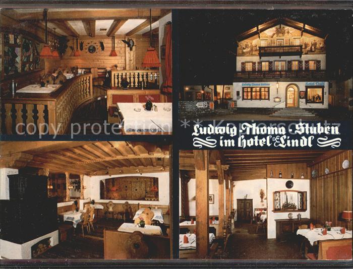 Rottach-Egern Luwig Thoma Stuben im Hotel Lindl