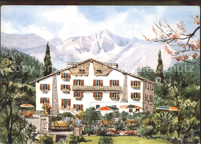 Courmayeur Hotel La Pigna Kuenstlerkarte