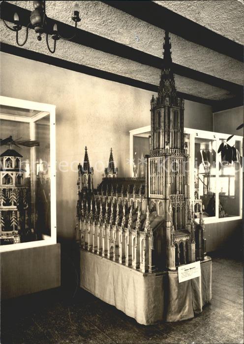 Olbernhau Erzgebirge Haus der Heimat Ulmer Muenster Laubsaegearbeit