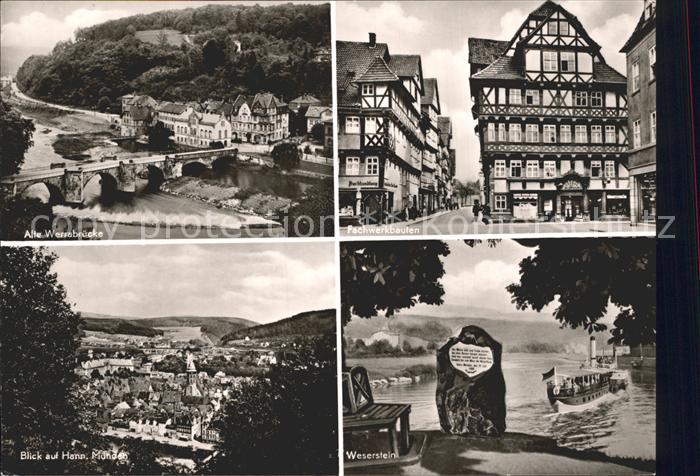 Hann. Muenden Stadt der drei Fluesse Fulda Werra Weser