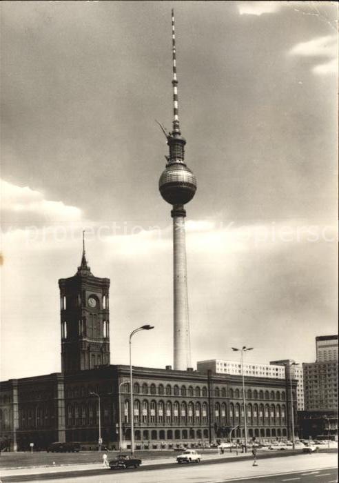 BERLIN CITY Rathaus Fernsehturm