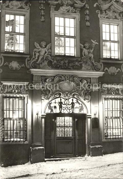 Schneeberg Erzgebirge Museum fuer Bergmaennische Volkskunst zur Weihnachtszeit