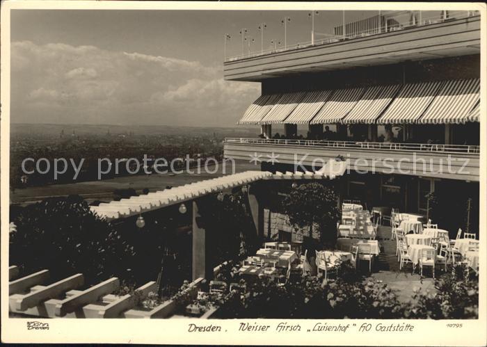 DRESDEN Elbe Restaurant Weisser Hirsch Luisenhof