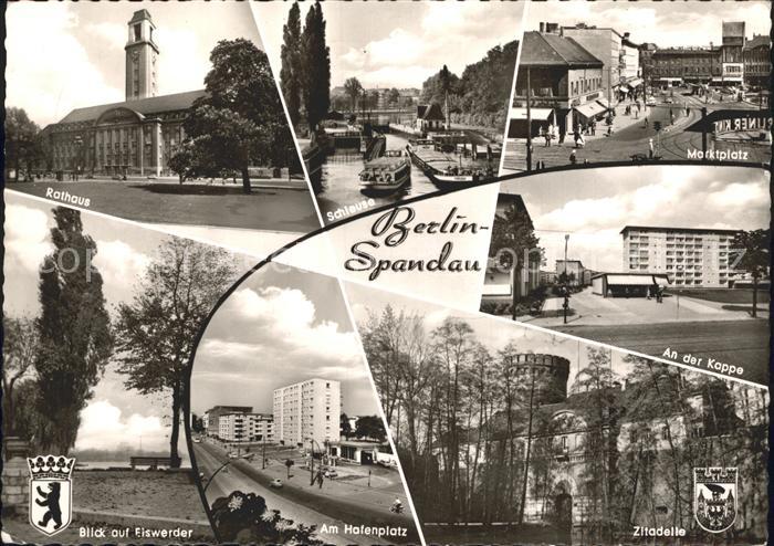 Spandau Rathaus Schleuse Zitadelle Eiserder