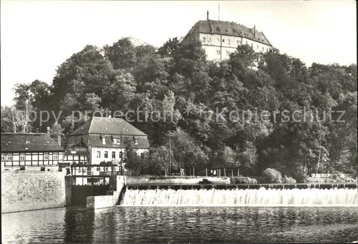 Frankenberg Sachsen Schloss Sachsenburg mit Zschopau
