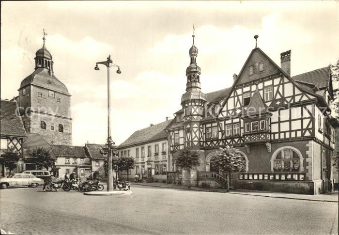 Harzgerode Marktplatz Rathaus