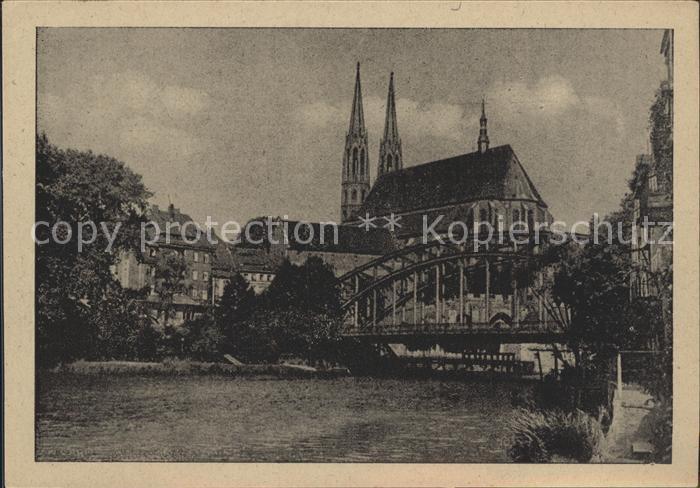 Goerlitz Sachsen Altstadtbruecke mit Peterskirche