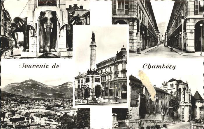 Chambery Savoie Fontaine des Elèphants Les Arcades