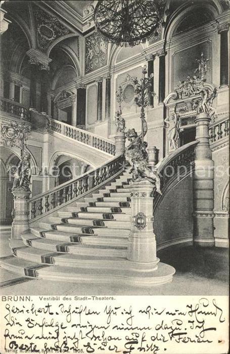 Bruenn Muennerstadt Vestibuel des Stadttheaters