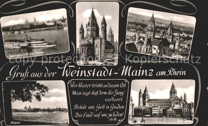 Mainz Rhein Schnellschiff Der Dom