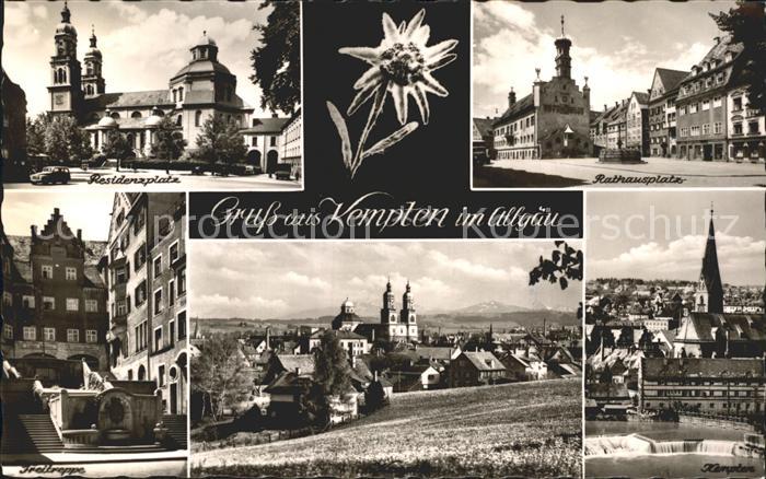 Kempten Allgaeu Residenzplatz Kirche Rathausplatz