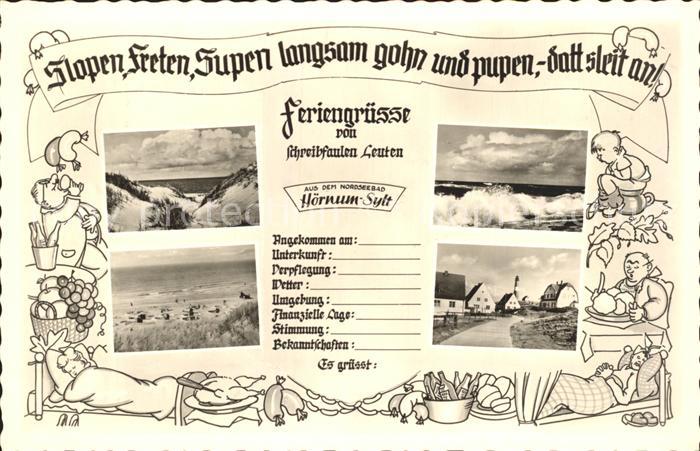 Hoernum Sylt Brandung Strand Duenen