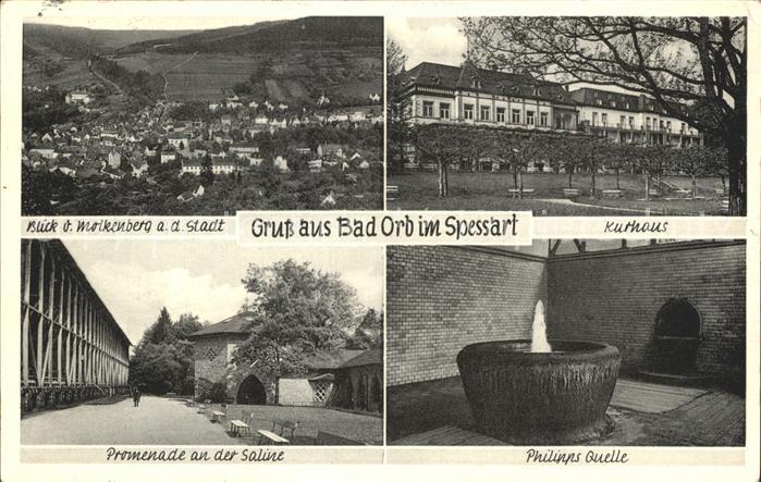 Bad Orb Promenade an der Saline Kurhaus Phillips Quelle