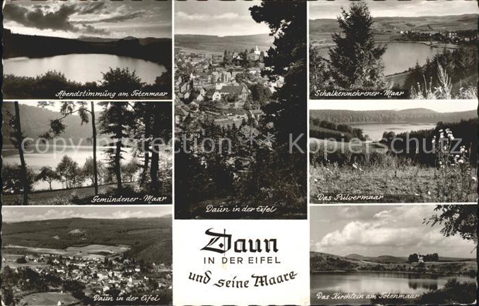 Daun Eifel Abendstimmung am Totenmaar Gemuender Maar