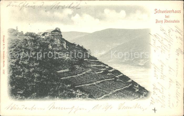 Trechtingshausen Schweizerhaus bei Burg Rheinstein