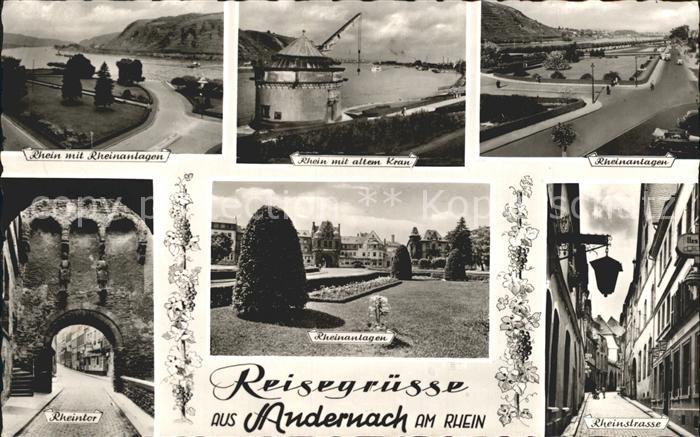 Andernach Rhein Rheinland-Pfalz Rheinanlagen Rheinstrasse Rheintor
