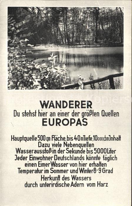 Rhumspringe Rhume- Quelle