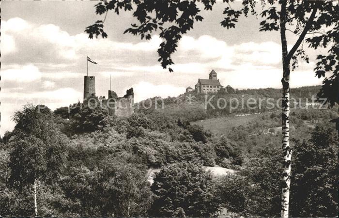 Weinheim Bergstrasse Burgruine Windeck W. S. C. Wachenburg