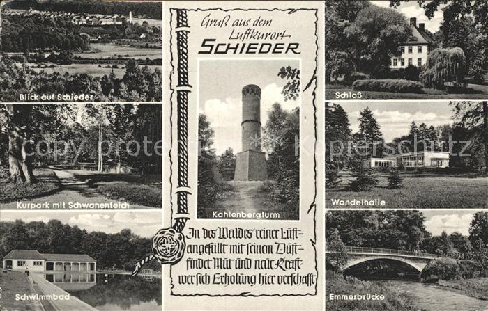 Schieder Wandelhalle Schwimmbad Schliss Kurpark