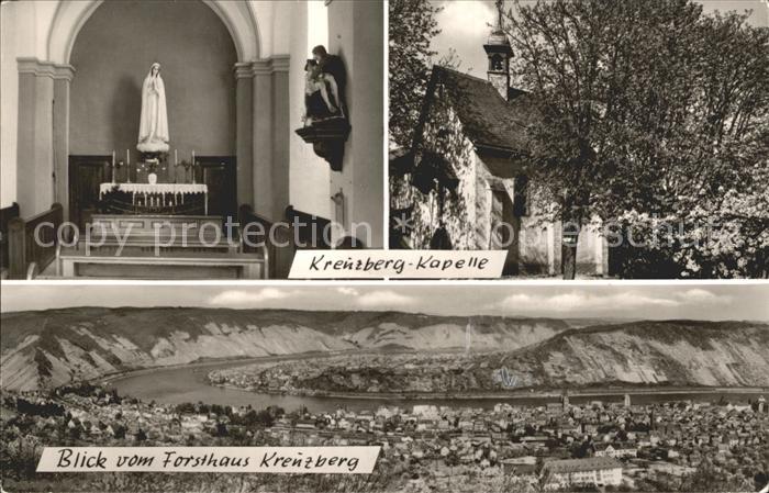 Boppard Rhein Kreuznerg Kapelle Blick vom Forsthaus