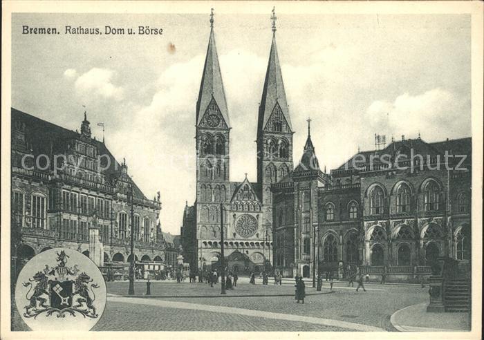 BREMEN  CITY Rathaus Dom Boerse